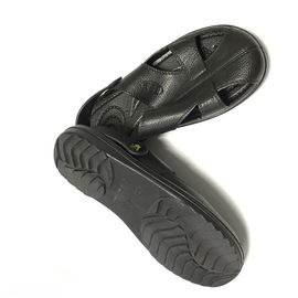 Giày tản nhiệt tĩnh Sandal Ngón chân được bảo vệ Màu xanh đen Trắng SPU Trên