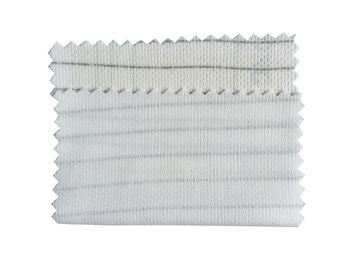 Polyester chống tĩnh điện dệt kim ESD Polo Sơ mi vải cho phòng sạch Màu trắng