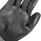 Đen 18 Găng tay làm việc an toàn đan lớp 3 Găng tay cao su chống cắt