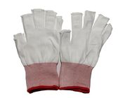 Găng tay lót Polyester liền mạch nửa ngón có thể tái sử dụng cho phòng sạch