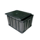Vật liệu đóng gói ESD màu đen Hộp chứa chất dẻo để lưu trữ Các bộ phận nhạy cảm tĩnh