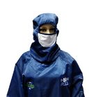 ISO 4 Phòng sạch Quần áo an toàn ESD có mũ trùm đầu và khẩu trang kèm theo