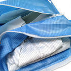 99% Polyester 1% Vải carbon ESD Vật liệu an toàn Túi không có bụi