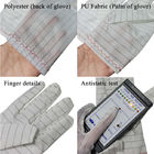 Găng tay chống trơn trượt vải PU chống trượt Esd Găng tay an toàn cho phòng sạch công nghiệp