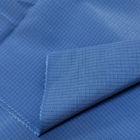 Lưới 4mm Màu xanh lam không bụi có thể giặt được Vải chống thấm ESD 65% Polyester 33% Cotton