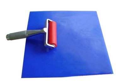 Thảm dính có thể tái sử dụng màu xanh Chất liệu silicon Thảm trải sàn dính chắc Kích thước 600X900mm