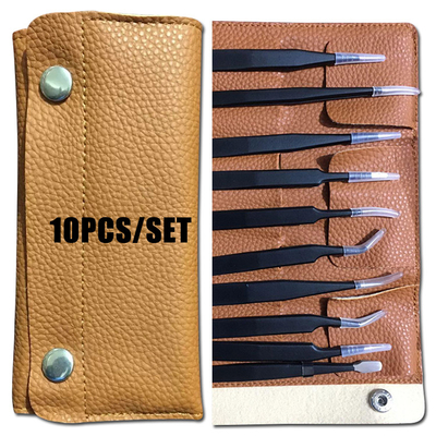 Nhíp thép không gỉ có độ chính xác cao cho các công cụ lắp ráp phòng sạch 10 chiếc / bộ