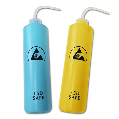 Màu vàng In HDPE Nhựa ESD Chống tĩnh điện Chai pha chế an toàn Sử dụng trong công nghiệp