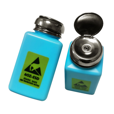 Dung môi cồn nhựa chống tĩnh điện Chai phân phối ESD 6OZ màu xanh lam
