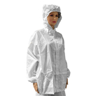 Bộ quần áo chống tĩnh điện ESD có mũ trùm đầu sọc 5 mm Làm việc an toàn