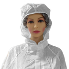 Bộ quần áo chống tĩnh điện ESD có mũ trùm đầu sọc 5 mm Làm việc an toàn