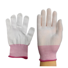 Găng tay bảo hộ lao động dệt kim Không bụi 100% Polyester cho phòng sạch