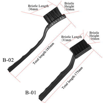 Bàn chải chống tĩnh điện ESD bằng sợi nylon màu đen cho công nghiệp