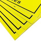 Khu vực kiểm soát tĩnh chú ý Kích thước ký hiệu ESD 20x30cm Hình chữ nhật màu vàng cho EPA