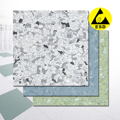 Phòng sạch bao phủ Sàn nhựa PVC Vinyl chống tĩnh điện ESD 600 * 600mm * 2 mm