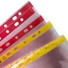 Phòng sạch Túi hồ sơ 11 lỗ A4 A3 Túi đựng tài liệu chống tĩnh điện ESD không bụi có màu hồng hoặc vàng