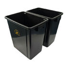 Hộp công cụ phòng sạch tĩnh điện chống tĩnh điện bằng nhựa màu đen Thùng rác / Thùng rác ESD