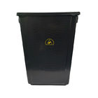 Hộp nhựa công cụ phòng sạch tĩnh điện SMT màu đen bằng nhựa PP Thùng rác có thể Thùng rác ESD chống tĩnh điện