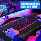 Tấm lót chuột chơi game RGB lớn không thấm nước Đế cao su chống trượt Tấm lót chuột mở rộng LED phát sáng