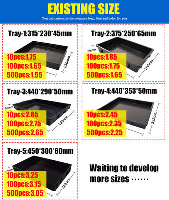 Thang PCB ESD Đầy PP Plastic Thang lưu trữ chống tĩnh Đen ESD Blister đóng gói