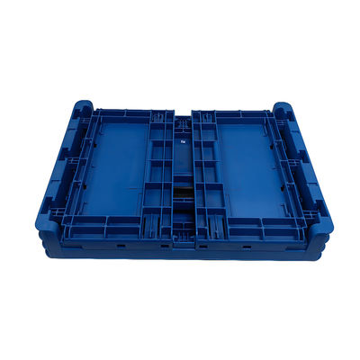 Blue ESD hộp lưu trữ gấp nhựa gắn nắp nắp vòng quay hộp