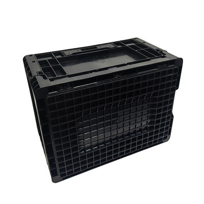 400*300*220MM Hắc chống tĩnh hộp gấp hộp nhựa vòng quay hộp nhựa gấp