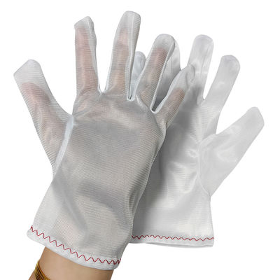 Phòng sạch Polyester làm việc găng tay trắng không bụi găng tay 100% Polyester găng tay