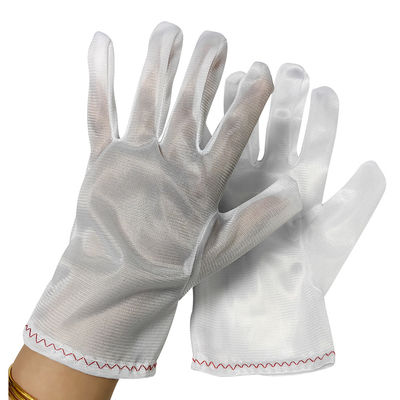 Phòng sạch Polyester làm việc găng tay trắng không bụi găng tay 100% Polyester găng tay