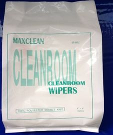 Khăn lau phòng sạch bằng sợi Polyester cắt bằng laser Trọng lượng cơ bản 120 GSM Double Knit Model 1009DLE / 120