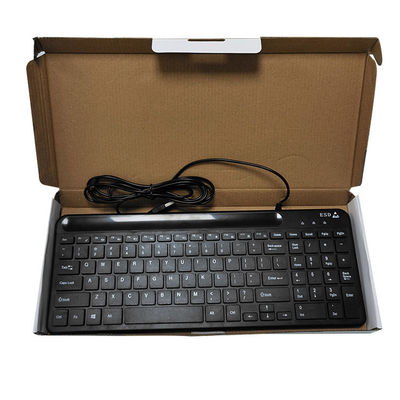 Cleanroom sử dụng ESD Đen ESD Antistic Wired Keyboard Mouse Set cho phòng thí nghiệm