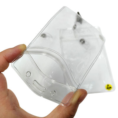 Mạch chống thấm ESD chống tĩnh nhựa thẻ ID Card Holder thẻ thẻ thẻ vỏ với clip