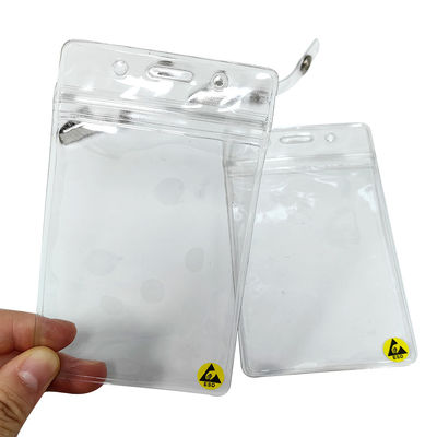 Mạch chống thấm ESD chống tĩnh nhựa thẻ ID Card Holder thẻ thẻ thẻ vỏ với clip