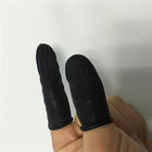 Màu đen Găng tay chống tĩnh điện thoải mái Lớp bảo vệ ngón tay bằng cao su Bề mặt nhẵn