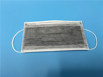 Vật liệu tiêu hao trong phòng sạch miễn phí bằng cao su Mặt nạ carbon không dệt 4 PLY Earloop