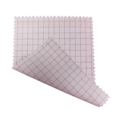 ESD Clothing Pink 7mm Grid Fabric 98% Polyester + 2% Carbon dẫn điện ESD Anti-static Fabric