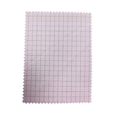 ESD Clothing Pink 7mm Grid Fabric 98% Polyester + 2% Carbon dẫn điện ESD Anti-static Fabric