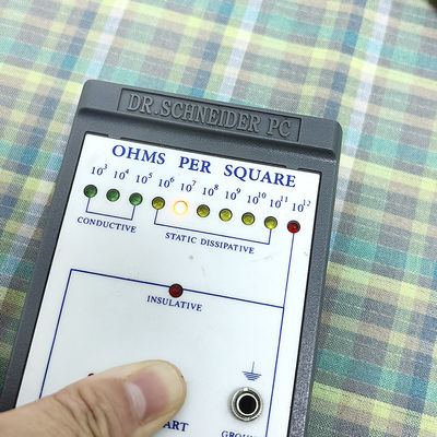 Phòng sạch Áo vải ESD dẫn điện TR Grid Áo vải đan chống tĩnh