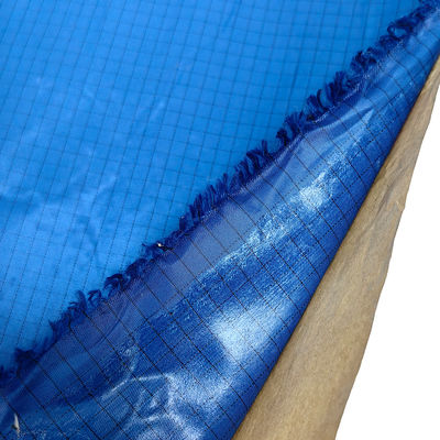 100D Adhesive ESD Anti-Static Striped Silk Fabric Self Adhesive Polyester Mesh Anti-Static Fabric