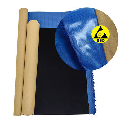100D Adhesive ESD Anti-Static Striped Silk Fabric Self Adhesive Polyester Mesh Anti-Static Fabric