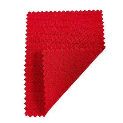Cvc đan Pique vải chống tĩnh cho áo polo Esd Đỏ vàng 260gsm