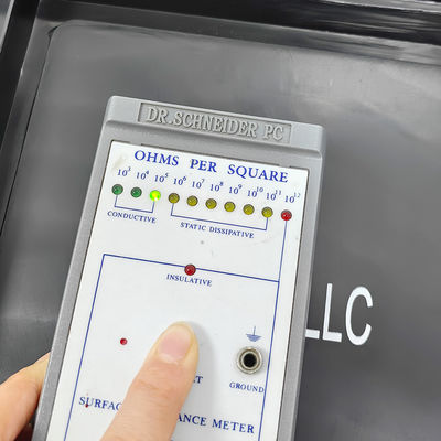 Esd Anti Static Turnover Box Phần lớn màu đen của xe hơi hộp nhựa đúc phun hộp nhựa chống tĩnh