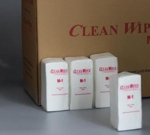 Khăn lau phòng sạch công nghiệp gấp một phần tư Khăn lau không dệt Sê-ri M-1