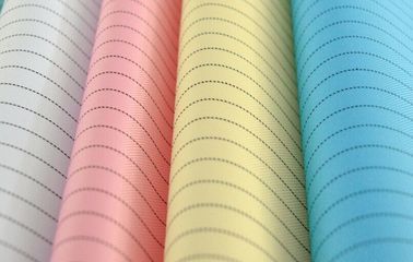 5mm Sọc Polyester ESD Vải chống tĩnh điện 2/3 Twill 75D X 75D