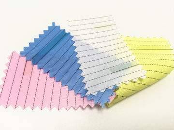 5mm Sọc Polyester ESD Vải chống tĩnh điện 2/3 Twill 75D X 75D