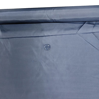 Blue Waterproof 98% Polyester + 2% Sợi dẫn điện ESD Vải chống tĩnh cho quần áo phòng sạch