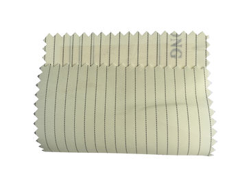 Vải ESD không bụi 5mm Sọc 100D X 100D dệt chéo cho quần áo bảo hộ lao động Mũ ESD