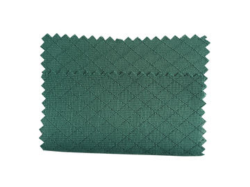 Màu xanh đậm 135 GSM Vải chống tĩnh điện ESD Dệt kim Polyester 6mm Mẫu kim cương