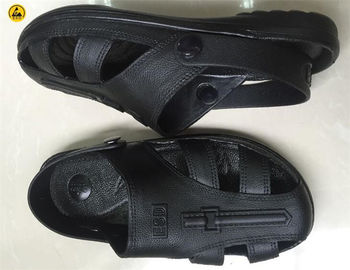 EPA ESD Giày bảo hộ lao động SPU Sandal Ngón chân được bảo vệ 6 lỗ Màu đen Xanh trắng Kích thước 36 # - 46 #