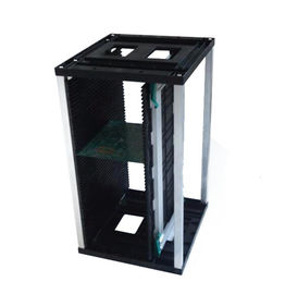 Vận hành dễ dàng Giá đỡ tạp chí ESD PCB Lên trên và Vít nhựa dưới cùng có thể điều chỉnh