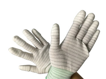 Palm PVC Loại chấm chấm Găng tay chống tĩnh điện PU Tráng phủ Sọc Nylon
